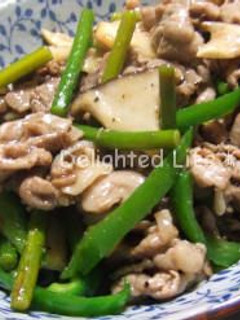 豚肉とニンニクの芽の炒め物-レシピのメイン写真