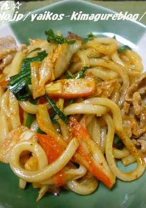 豚キムチ☆焼うどん-レシピのメイン写真
