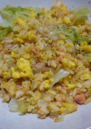 鮭とレタスの炒飯-レシピのメイン写真