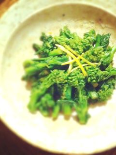 ○菜の花のおひたし・柚子胡椒風味-レシピのメイン写真
