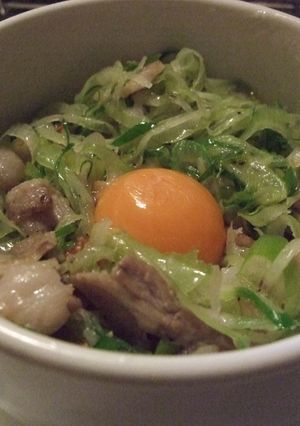 さっぱり塩だれ豚バラスタミナ丼-レシピのメイン写真