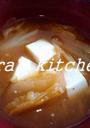 キムチde味噌汁☆-レシピのメイン写真
