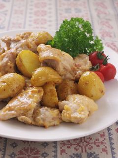 鶏肉と新ジャガのマスタードマヨネーズ炒め-レシピのメイン写真