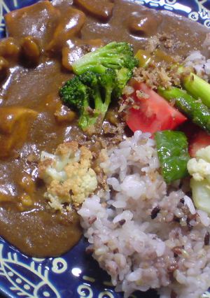 揚げ野菜とチキンのカレー-レシピのメイン写真