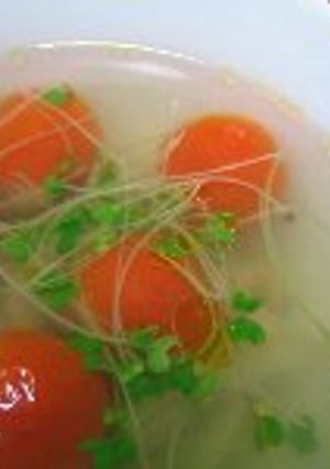 トマトと新ごぼうのぷかぷかスープ-レシピのメイン写真