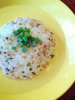 明太子とネギのゴマゴマ炒飯-レシピのメイン写真