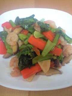 青菜とエビの中華炒め-レシピのメイン写真