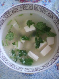 中国人が作る香菜豆腐スープ-レシピのメイン写真