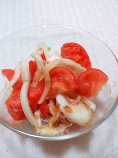 新玉ねぎとトマトの和風サラダ-レシピのメイン写真
