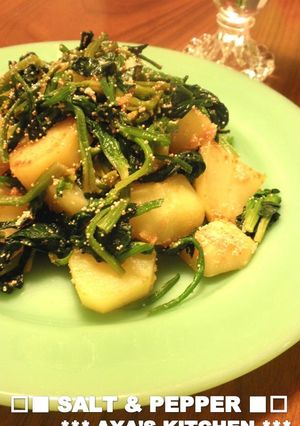 **ほうれん草★じゃがいもタラコ炒め**-レシピのメイン写真