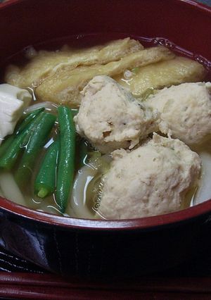 ゴロゴロ鶏つくねうどん-レシピのメイン写真