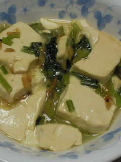 【簡単】青菜の炒め豆腐-レシピのメイン写真