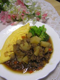 ひき肉で✿和風オムレツ~卵とじ風✿ランチにおもてなしに♡-レシピのメイン写真
