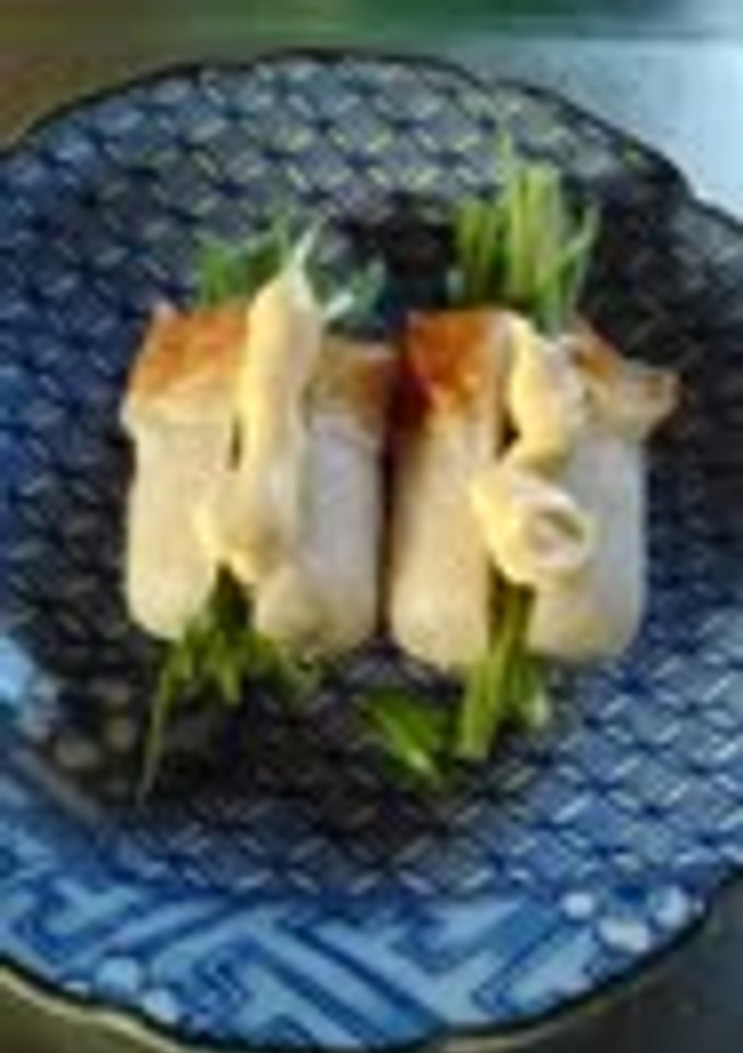 お弁当に☆水菜のちくわ巻き-レシピのメイン写真