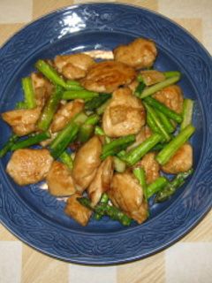 鶏ささ身とアスパラの炒め物-レシピのメイン写真