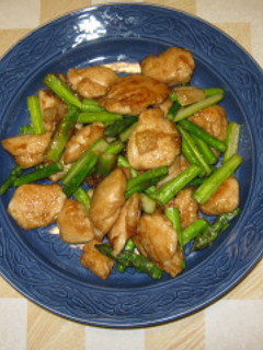 鶏ささ身とアスパラの炒め物-レシピのメイン写真