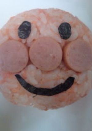 アンパンマンおにぎり(鮭ver.)-レシピのメイン写真
