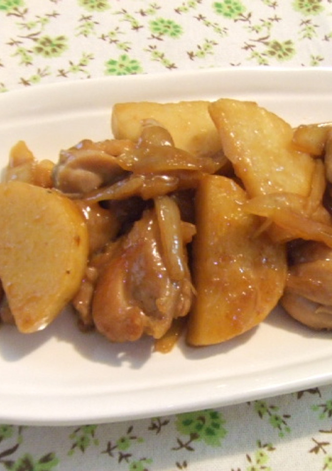 鶏肉と長いもの照り焼き風炒め-レシピのメイン写真