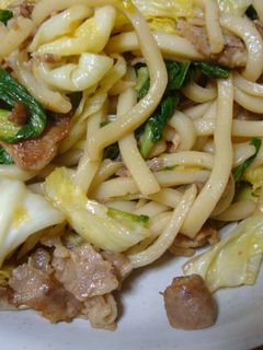 豚のしょうが焼きで焼きうどん-レシピのメイン写真