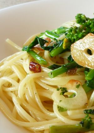 菜の花とアンチョビのパスタ　-レシピのメイン写真