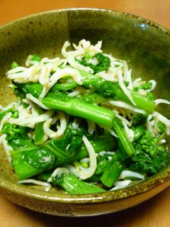 麺つゆで簡単な♪菜の花のシラス和え-レシピのメイン写真