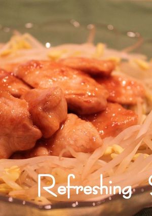 鶏むね肉と豆もやしのヘルシーてりてり♡-レシピのメイン写真