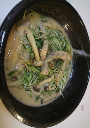 豚トロ＆水菜のマヨポン♪-レシピのメイン写真