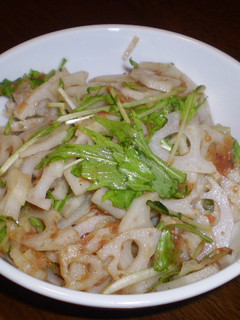 蓮根と水菜のポン酢サラダ-レシピのメイン写真