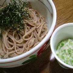 รูปของ ■オクラと山芋のとろろ蕎麦■