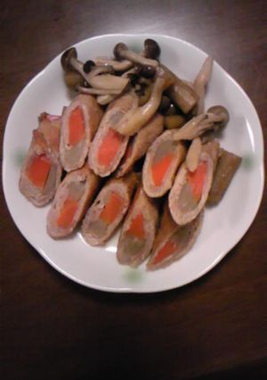 圧力鍋で簡単　ごぼうとにんじんの肉巻き-レシピのメイン写真
