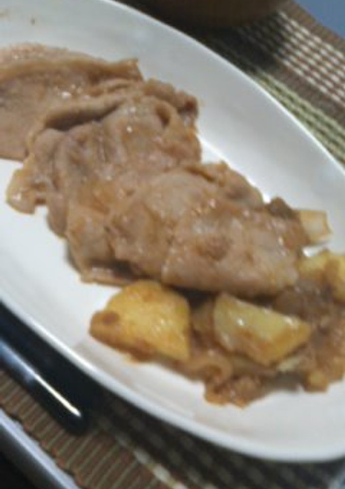 ジャガイモと一緒に☆簡単しょうが焼き-レシピのメイン写真