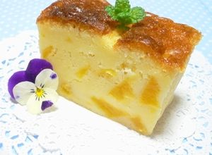 黄桃の缶詰で☆ジューシーケーキ*-レシピのメイン写真