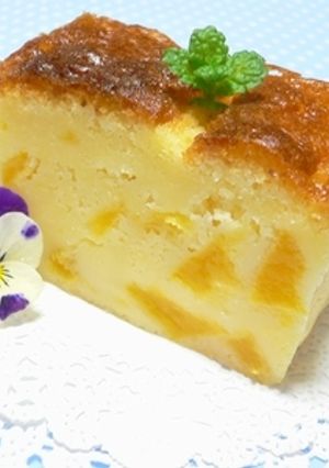 黄桃の缶詰で☆ジューシーケーキ*-レシピのメイン写真