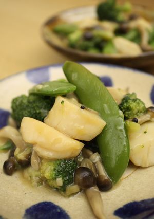 シンプル簡単料理！ホタテと野菜の中華炒め-レシピのメイン写真