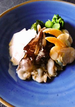 わさび酢で　貝と野菜の春の酢の物　-レシピのメイン写真