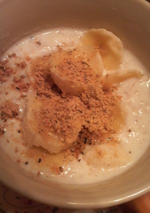 *夜食に♪オートミールでバナナきな粉*-レシピのメイン写真