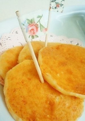 離乳食手づかみ☆豆腐と林檎のパンケーキ風-レシピのメイン写真