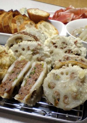 レンコンのはさみ揚げ-レシピのメイン写真