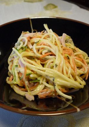はちみつと酢でおいしくなる☆サラスパ-レシピのメイン写真
