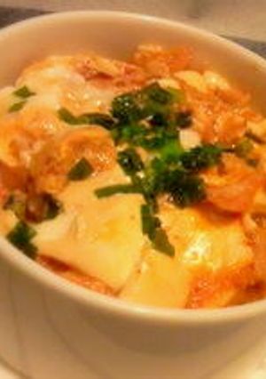 キムチ豆腐の卵丼-レシピのメイン写真