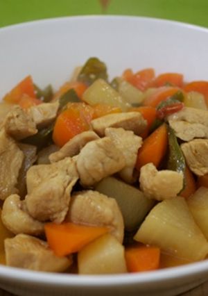 大根と鶏肉のぱぱっと煮♪-レシピのメイン写真