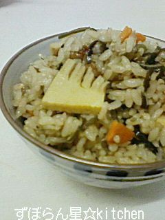 簡単★たけのこ・塩昆布の炊き込みご飯-レシピのメイン写真