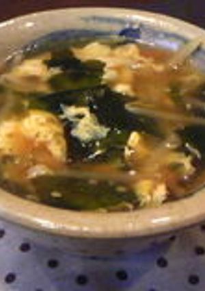 もやし＆わかめの簡単中華風スープ-レシピのメイン写真