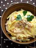 電子レンジで★ジャガボナーラ！