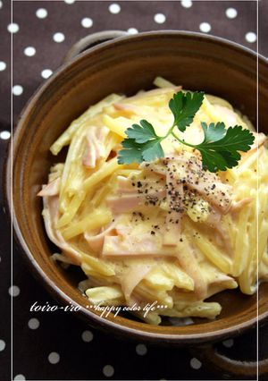 電子レンジで★ジャガボナーラ!-レシピのメイン写真