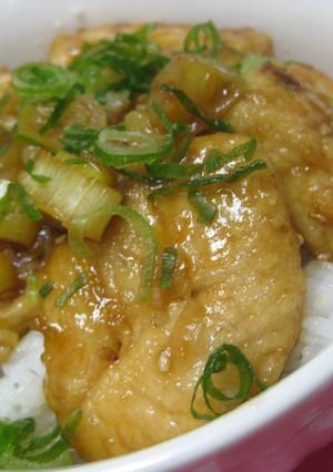 ささみのガッツリ葱照り焼き丼-レシピのメイン写真