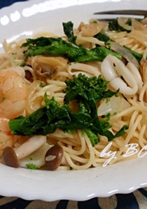 春の香りいっぱい…菜の花のスパゲティ-レシピのメイン写真