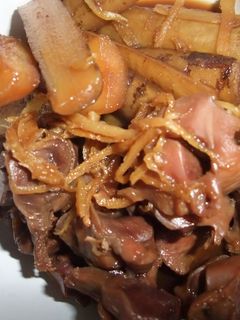 砂肝とゴボウの簡単さっぱり煮-レシピのメイン写真