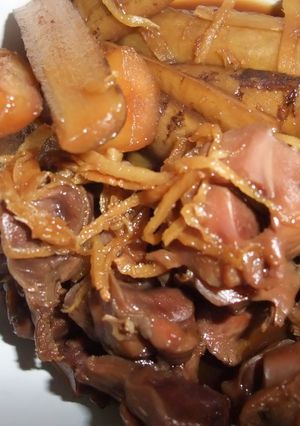 砂肝とゴボウの簡単さっぱり煮-レシピのメイン写真