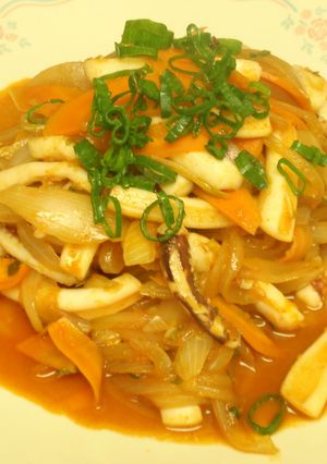 韓国 イカのピリ辛炒め オジンオポックム-レシピのメイン写真